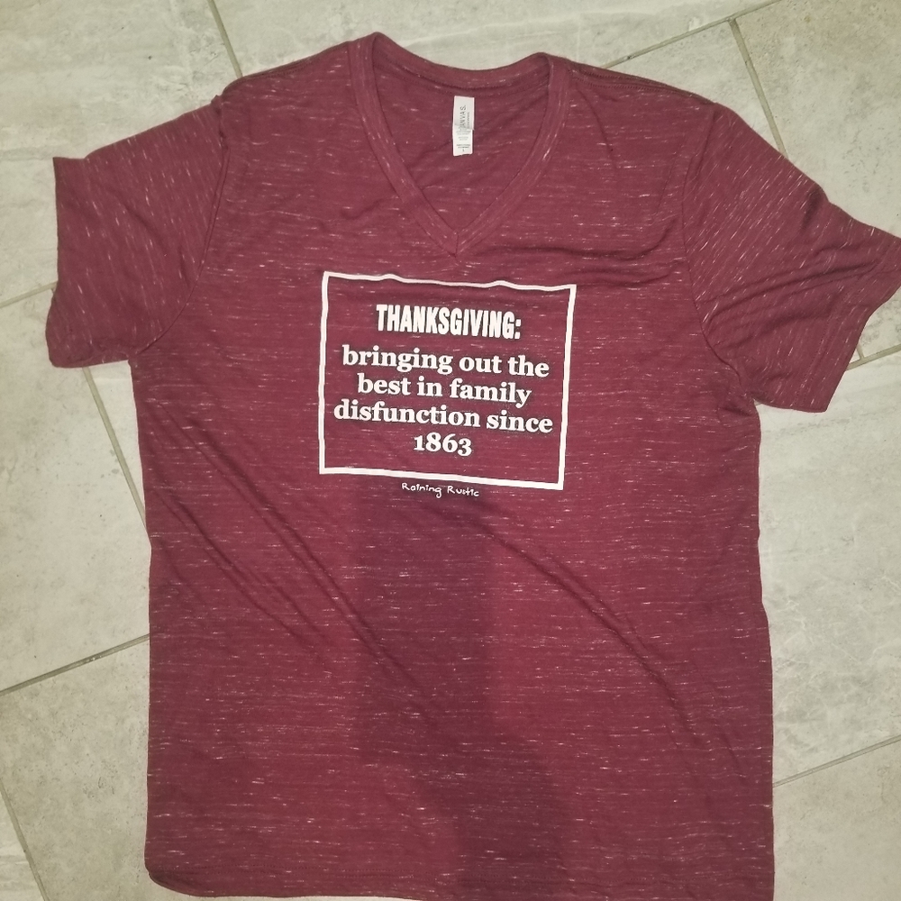 Thanksgiving Raining Rustic Tee